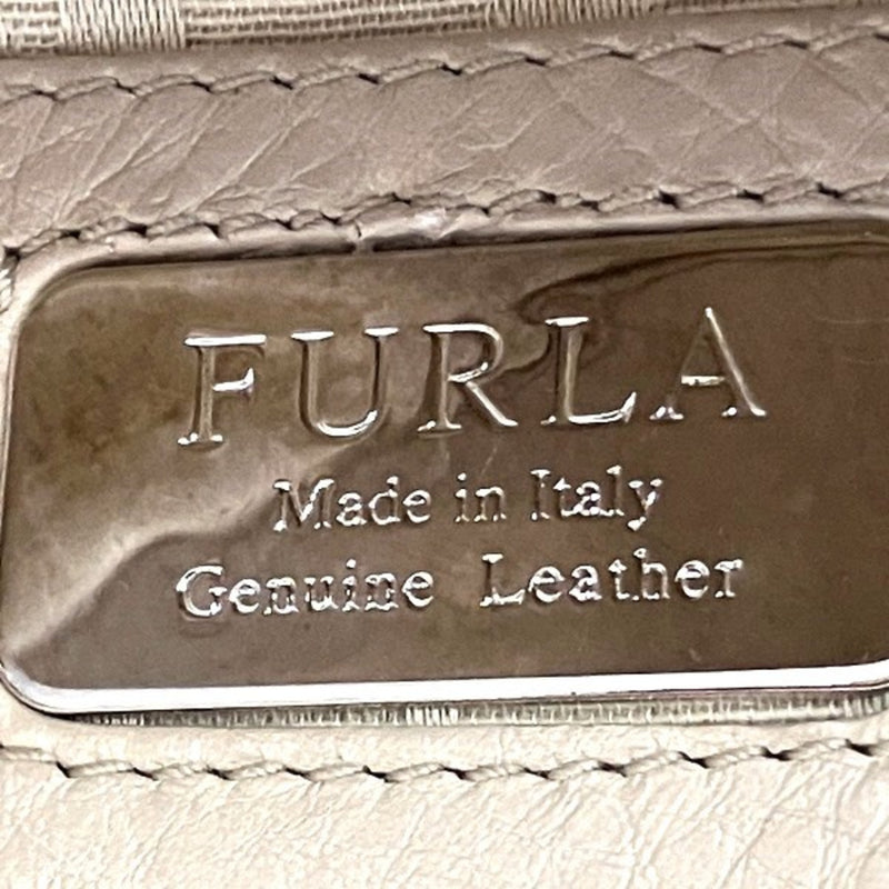 Furla Beige Leather Tote Bag (Pre-Owned)