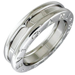 Bvlgari White Gold White Gold (18K) Band Ring (Pre-Owned)