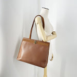 Salvatore Ferragamo Brown Leather Tote Bag (Pre-Owned)