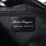 Salvatore Ferragamo Black Canvas Shoulder Bag (Pre-Owned)