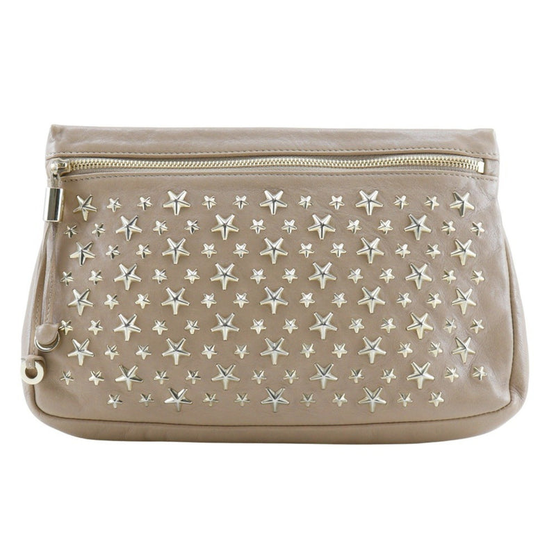 Jimmy Choo Beige Leather Pouch (Pre-Owned)