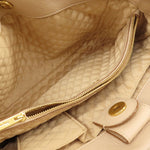 Salvatore Ferragamo Beige Leather Handbag (Pre-Owned)