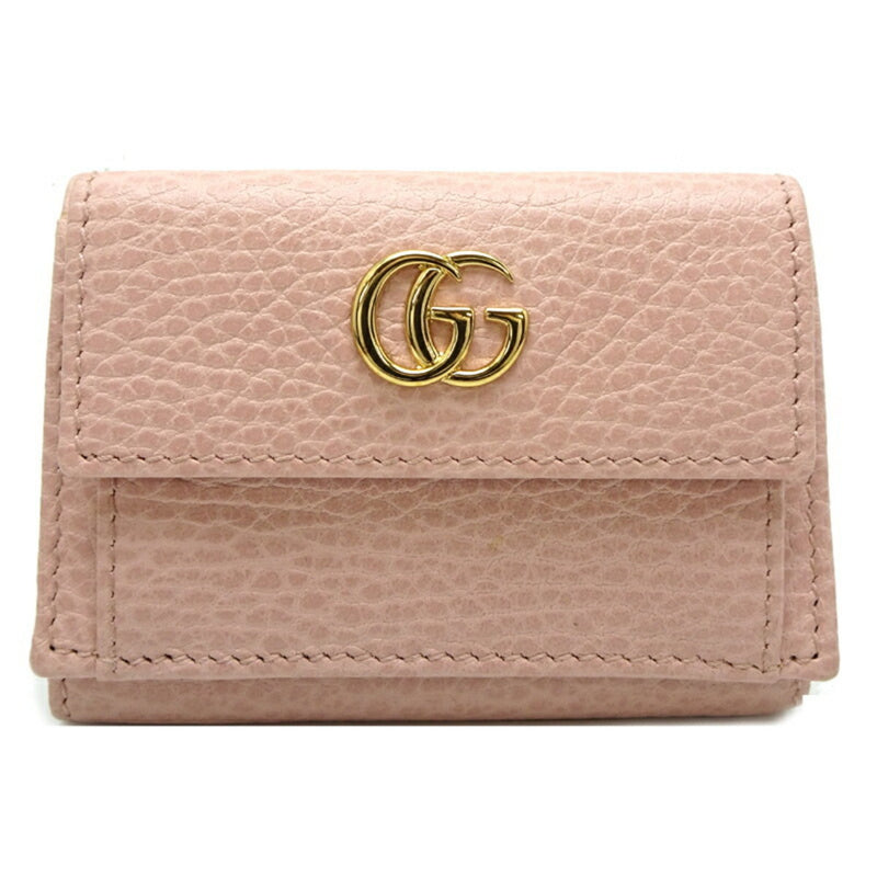 Gucci Pink Leather Wallet (Tri-Fold) (Pre-Owned)