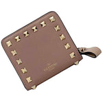 Valentino Garavani Beige Pink Leather Wallet (Bi-Fold) (Pre-Owned)