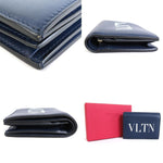 Valentino Garavani Navy Leather Wallet (Bi-Fold) (Pre-Owned)