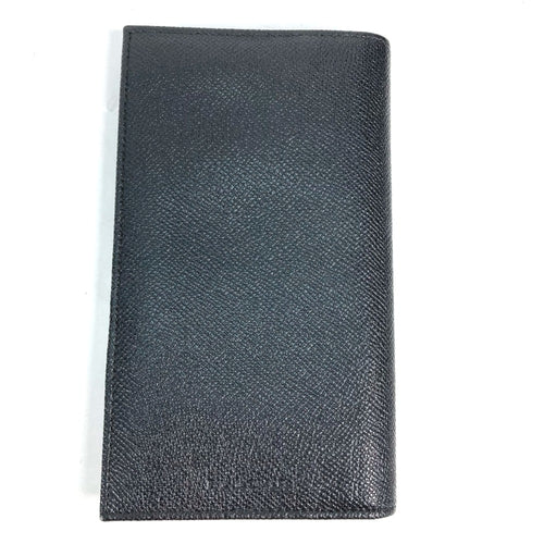 Bvlgari Black Leather Long Wallet (Bi-Fold) (Pre-Owned)