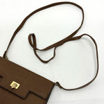 Valentino Garavani Brown Leather Shoulder Bag (Pre-Owned)