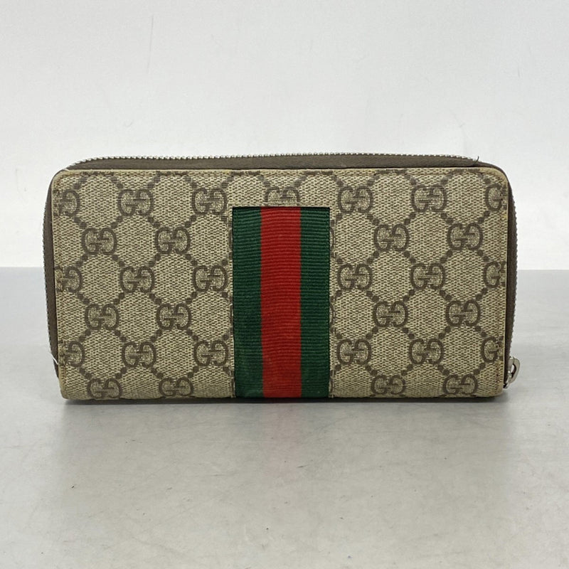 Gucci Brown Pvc Long Wallet (Bi-Fold) (Pre-Owned)