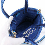 Jimmy Choo Blue Leather Shoulder Bag (Pre-Owned)