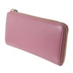 Gucci Pink Leather Long Wallet (Bi-Fold) (Pre-Owned)