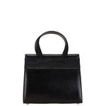 Salvatore Ferragamo Black Leather Handbag Shoulder Bag (Pre-Owned)