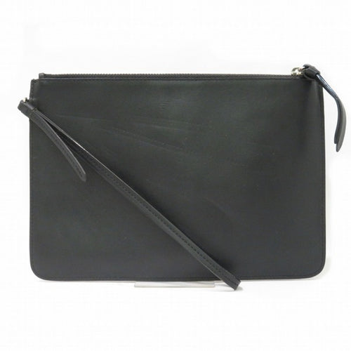 Jimmy Choo Black Leather Clutch Bag (Pre-Owned)