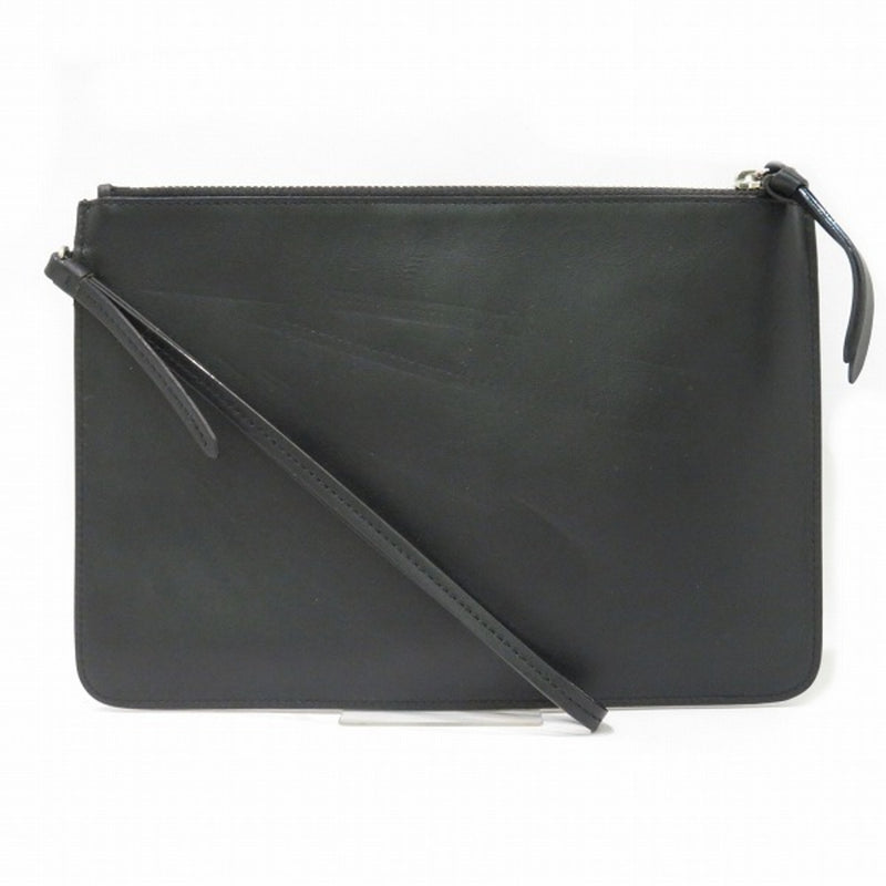 Jimmy Choo Black Leather Clutch Bag (Pre-Owned)