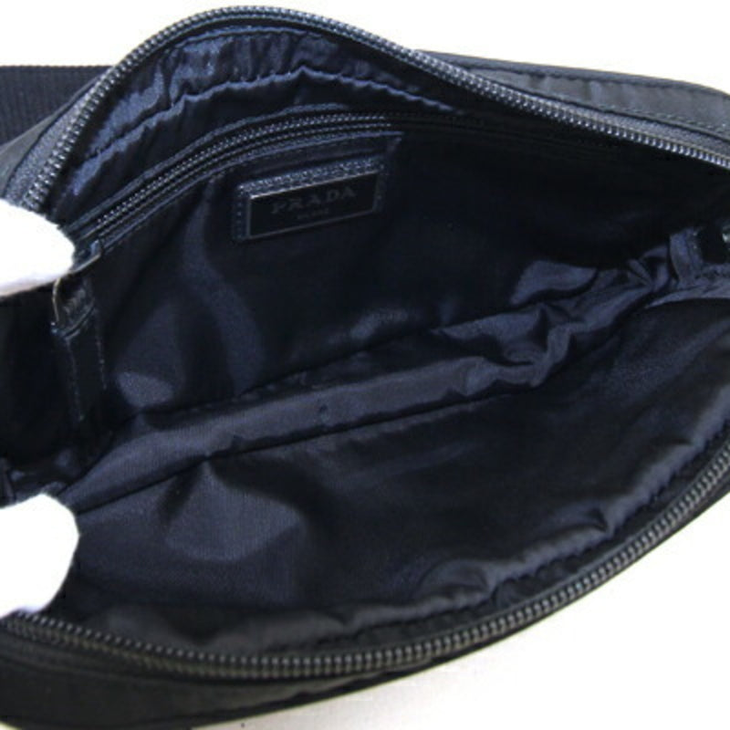 Prada Black Nylon Leather Fanny Pack (Pre-Owned)