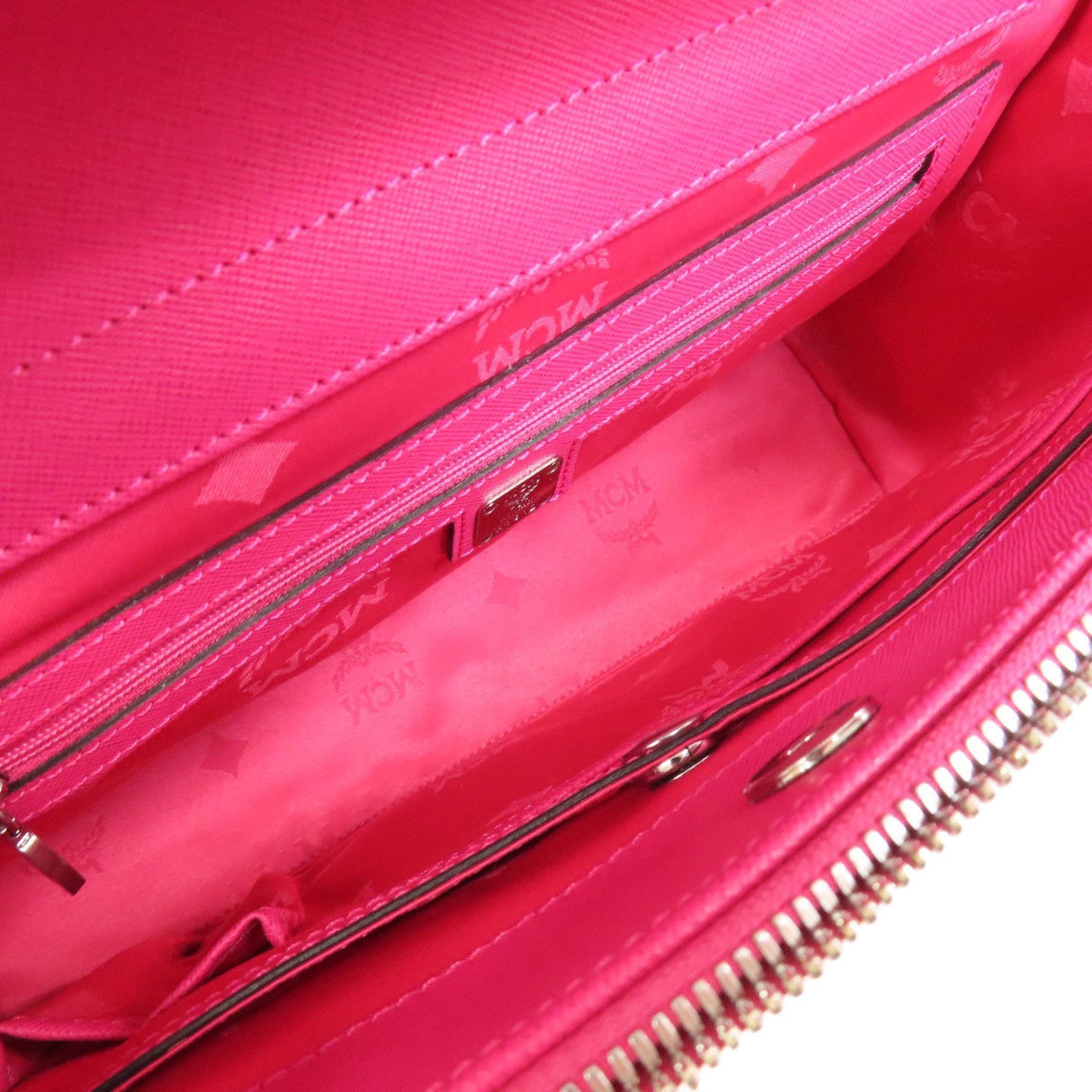 Mcm Pink Leather Tote Bag (Pre-Owned)