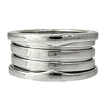 Bvlgari B.Zero1 Silver White Gold (18K) Band Ring (Pre-Owned)