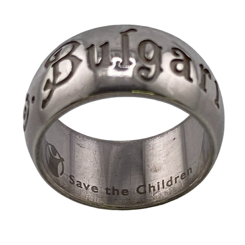 Bvlgari Silver Silver 925 Band Ring (Pre-Owned)