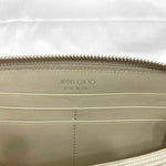 Jimmy Choo Silver Leather Long Wallet (Bi-Fold) (Pre-Owned)