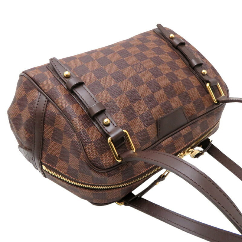 Louis Vuitton Damier Damier Canvas Ebene Galle Damier Azur Boston Bag (Pre-Owned)