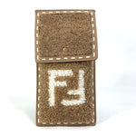 Fendi Beige Fur Leather Pouch (Pre-Owned)