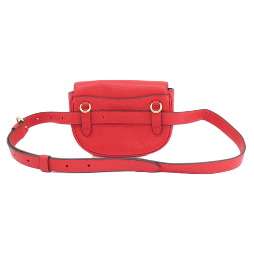 Coach Red Color Leather Fanny Pack (Pre-Owned)