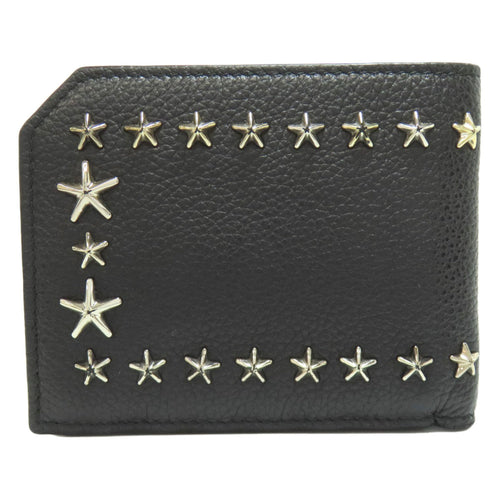 Jimmy Choo Black Leather Wallet (Bi-Fold) (Pre-Owned)