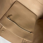 Fendi Beige Leather Shoulder Bag Tote Bag (Pre-Owned)