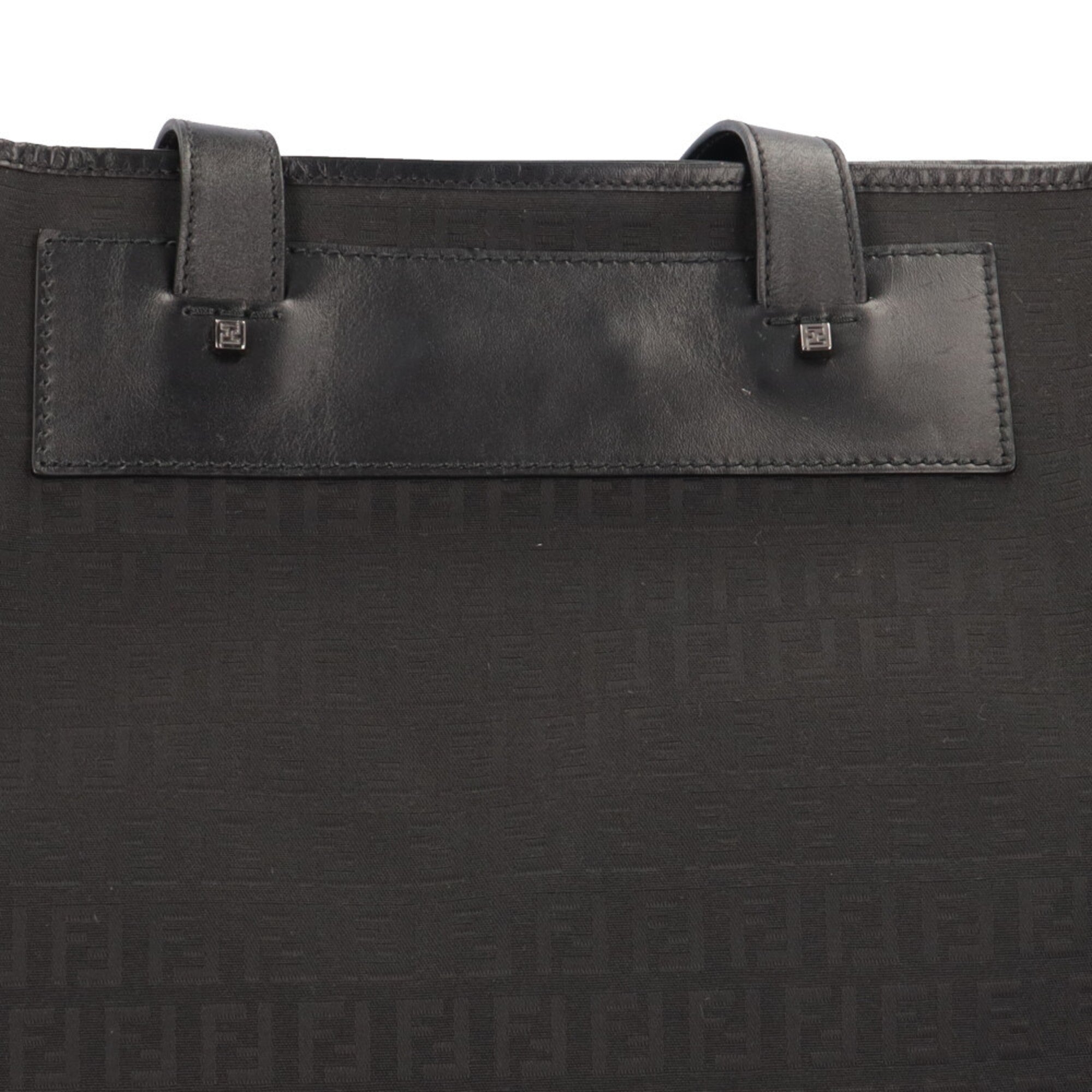 Fendi Black Canvas Tote Bag (Pre-Owned)