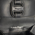 Salvatore Ferragamo Black Leather Coin Purse/Coin Case (Pre-Owned)