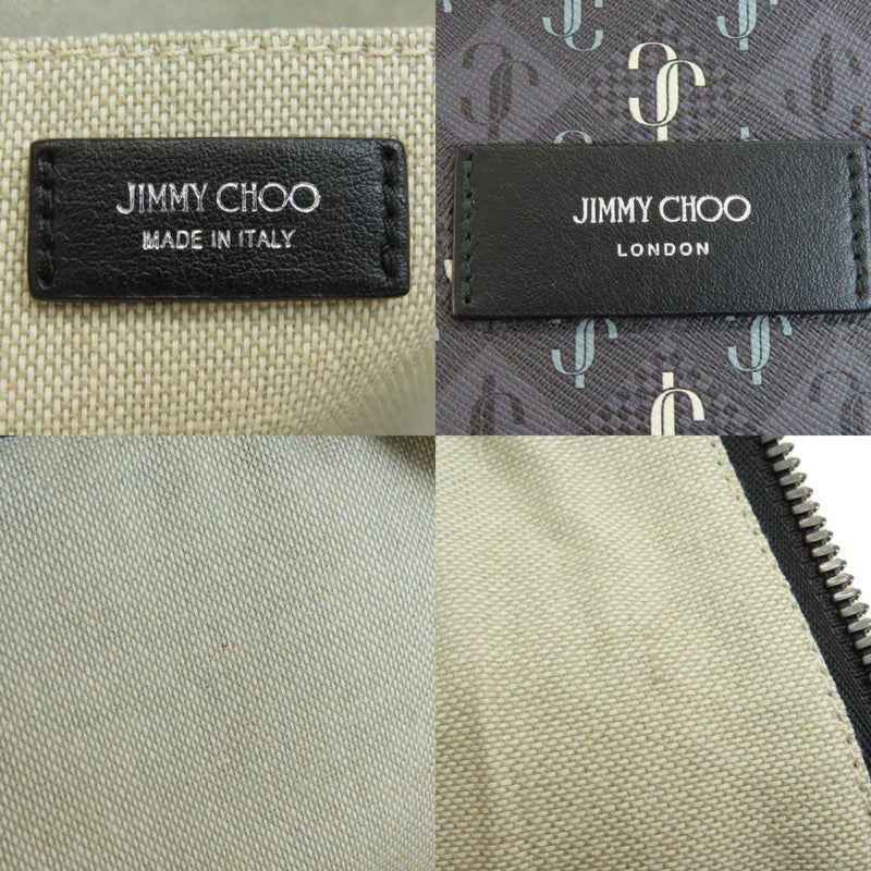 Jimmy Choo Gray Leather Backpack (Pre-Owned)