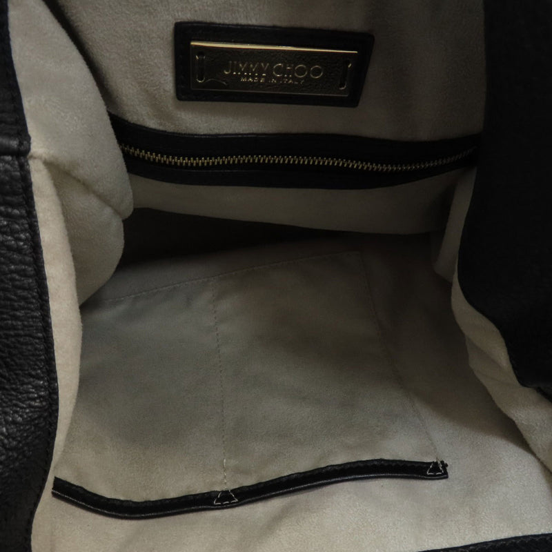 Jimmy Choo Black Leather Shoulder Bag (Pre-Owned)