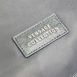 Versace Black Cloth Briefcase (Pre-Owned)