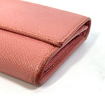 Bvlgari Pink Leather Long Wallet (Bi-Fold) (Pre-Owned)