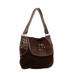 Bvlgari Brown Canvas Leather Shoulder Bag (Pre-Owned)