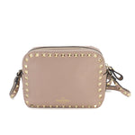 Valentino Garavani Beige Leather Shoulder Bag (Pre-Owned)