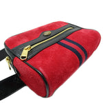 Gucci Red Color Suede Fanny Pack (Pre-Owned)