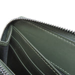 Jimmy Choo Green Navy Leather Coin Purse/Coin Case (Pre-Owned)