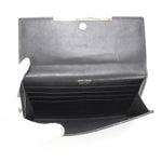 Jimmy Choo Black Leather Clutch Bag (Pre-Owned)