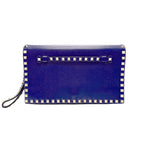 Valentino Garavani Blue Leather Clutch Bag (Pre-Owned)