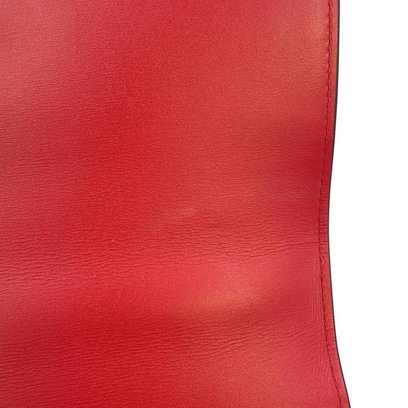 Valentino Garavani Red Color Leather Shoulder Bag (Pre-Owned)