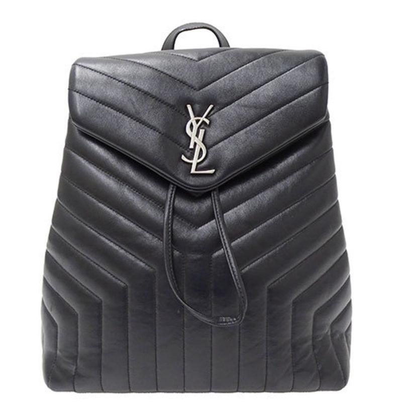 Saint Laurent Black Leather Backpack (Pre-Owned)