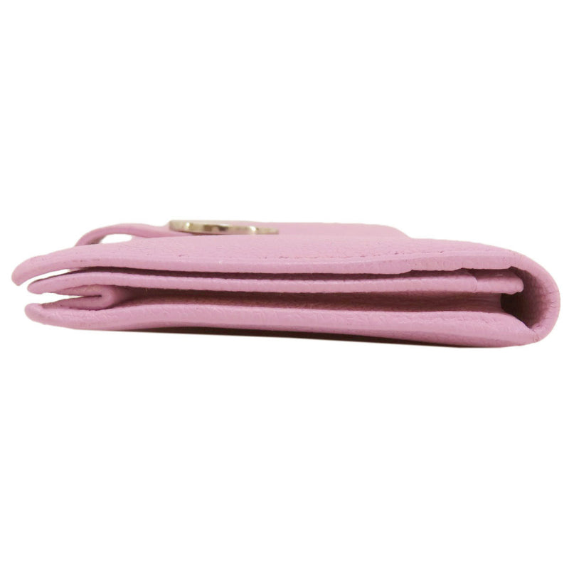 Bvlgari Pink Leather Long Wallet (Bi-Fold) (Pre-Owned)