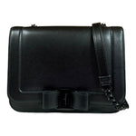 Salvatore Ferragamo Black Leather Shoulder Bag (Pre-Owned)