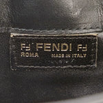 Fendi Black Gold Leather Pochette Shoulder Bag (Pre-Owned)