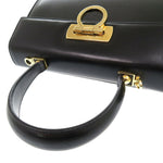 Salvatore Ferragamo Black Leather Handbag (Pre-Owned)