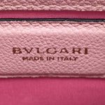 Bvlgari Pink Leather Handbag Shoulder Bag (Pre-Owned)