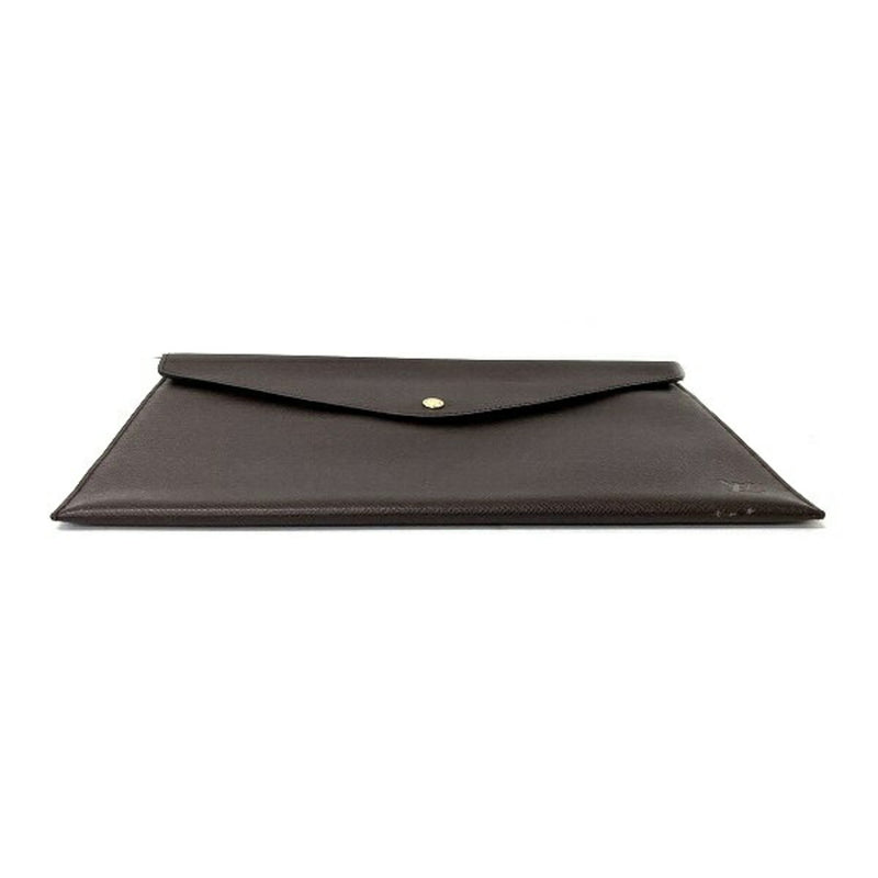 Louis Vuitton Acajou Taiga Leather Clutch Bag Document Case (Pre-Owned)