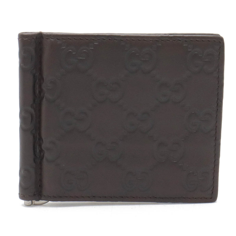 Gucci Dark Brown Leather Wallet (Bi-Fold) (Pre-Owned)