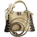 Fendi Beige Leather Handbag Shoulder Bag (Pre-Owned)