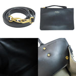 Salvatore Ferragamo Black Canvas Leather Handbag (Pre-Owned)